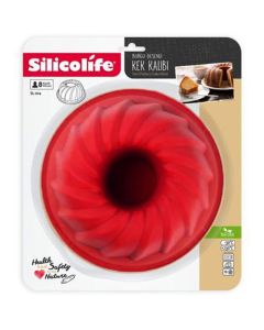 Moule À Gâteau SILICOLIFE En Silicone Forme Croissant - Rouge
