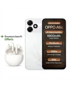 Smartphone OPPO A6c 4Go 128Go 4G 120Hz & Batterie 7000mAh