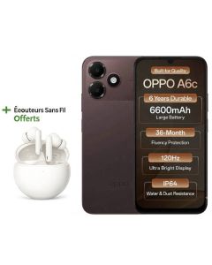 Smartphone OPPO A6c 4Go 128Go 4G Écran 120Hz - Brown