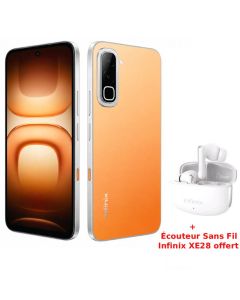 Smartphone Infinix Hot 70 8Go 256Go - Free Fire Thermo Orange