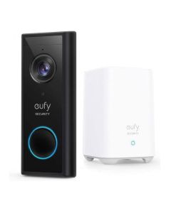Sonnette à piles Eufy vidéo 2K, kit - Noir - E82101
