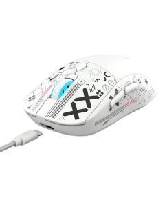 Souris Filaire Gamer HXSJ T90 RGB - Blanc