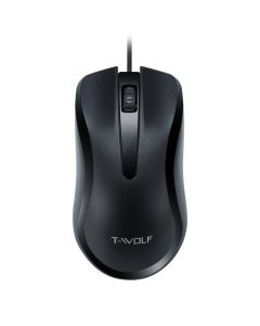 Souris T-Wolf V12 Filaire USB 1200 DPI Confortable Noir