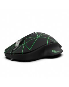 Souris Sans Fil INCA IWM-551 Rechargeable RGB  - Noir&Vert