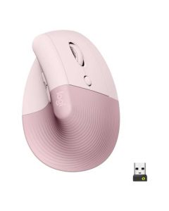 Souris Sans Fil Rose Logitech Ergonomique Droite