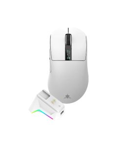 Souris Sans Fil WHITE SHARK Gawain 12000 DPI Blanc