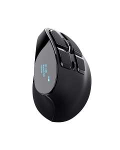 Souris Sans Fil TRUST VOXX Rechargeable Ergonomique Avec Affichage - NOIR 