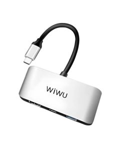 Station d'accueil 3 en 1 WIWU WI-HB002 USB Type-C - Gris