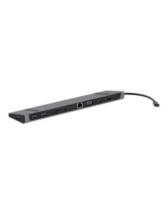 Station d’accueil TNB DSMST12 triple ecran 11 en 1 - Aluminium