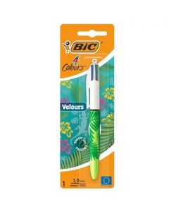 Stylo 4 Couleurs Velours - Bic