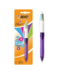 Stylos BIC Blister Grip fashion Meduim 4 couleurs - (249936)