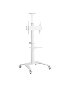 Support TV Mobile Gembird TVS-70T-02-W 37"-70" Blanc 70kg