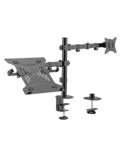 Support De Bureau Réglable GEMBIRD Pour Écran + Plateau Pour Pc Portable