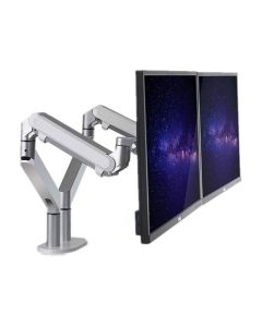Support Écran DIGIPOS DP-OZ2 DOUBLE BRAS Aluminium - SILVER