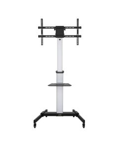 Support TV Mobile sur Roulettes 37"–86" – MANHATTAN – Noir
