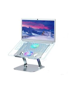 Support Pour Pc Portable Pliable Avec Refroidisseur - Aluminium