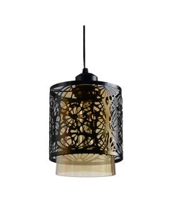 Suspension Luminaire Moderne en Fer Forgé - Noir Mat