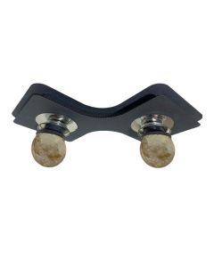 Suspension Moderne Métallique à Deux Lumières - Noir Mat