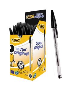 Pack de 20 Stylos à Bille BIC Cristal Original 1.0 mm - Noir