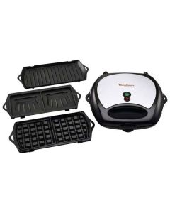 Gaufrier MOULINEX SW611812 3en1 700W - Noir & Silver