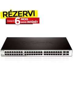 Switch intelligent D-Link 48 ports 10/100/1000Base-T 4 ports 1000Base-T/SFP 
