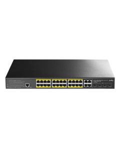 Switch CUDY Gigabit POE+ Géré en couche 2 avec 24 ports, équipé de ports Gigabit Combo