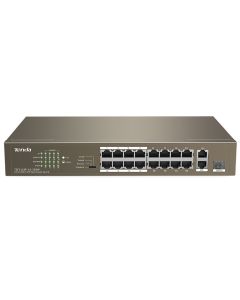 Switch de bureau TENDA TEF1118P-16-150W 16FE+2GE/1SFP avec PoE 16 ports