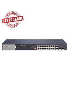 Switch HIKVISION 16 Ports Smart PoE avec 2 SFP Gigabit