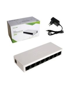 Switch PIX-LINK 8 Ports 10/100 MBPS - Blanc
