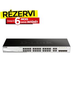 Switch SMART D-LINK 24 ports 10 100 1000 BASE T et 4 SFP 
