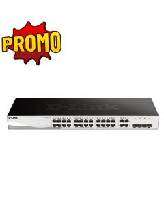 Switch SMART D-LINK 24 ports 10 100 1000 BASE T et 4 SFP 