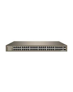 Switch TENDA TEG1050F 48 Ports 10/100/1000 RJ45 +2 1000M SFP 1U 19"