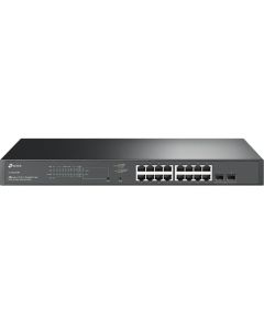 Switch TP-LINIK Administrable NIVEAU 2-16 PORTS GIGA POE+ Avec 2 Slots SFP 