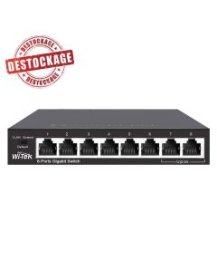 Switch WI-SG108V2 Witek 6 Ports RJ45 Gigabit + 2 Ports Uplink RJ45 Gigabit