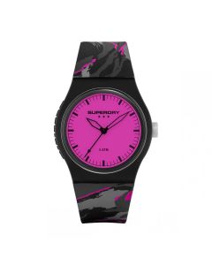 Montre Femme SUPERDRY - Camouflage Rose & Gris (SYL-270BP)