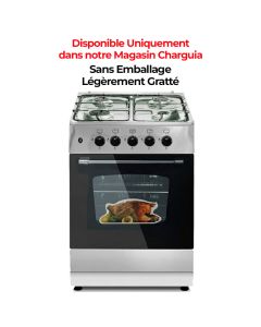Table de cuisson à Gaz UNIONAIRE GAS-C5555S 4 Feux - Silver