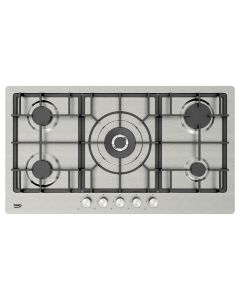 Table de Cuisson Gaz BEKO HIMW95226SXEL 90 cm 5 Foyers Inox