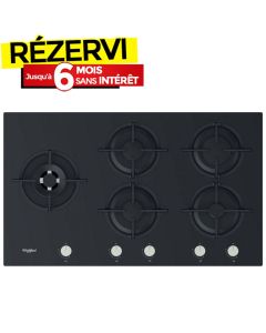 Table De Cuisson WHIRLPOOL 90CM Avec Thermocouple - Noir