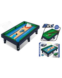 Table de Jeux 2EN1 Pool + Bowling Pour Enfant