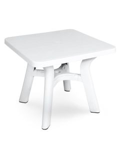 Table Plastique Carré Sarra - Blanc