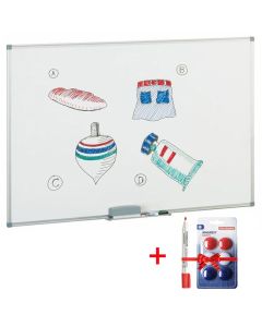 Tableau Blanc FAIBO 60 x 90 cm (800-10) + 2 Cadeaux