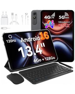 Tablette OSCAL PAD 200 13.4" Wi-Fi 4G LTE - Gris