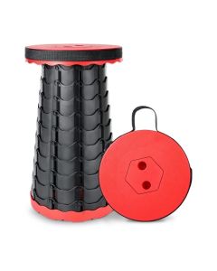 Tabouret Pliant Télescopique Portable - Rouge 