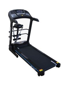 Tapis Roulant BT FITNESS BT500+ Avec Plaque Vibrante - Noir & Bleu