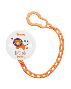 Chaine Attache Sucette MYCEY Indienne - Orange