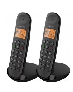 Téléphone Sans Fil DECT Duo LOGICOM ILOA 250 - ILOA-250-BLACK