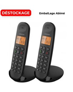 Téléphone Sans Fil DECT LOGICOM ILOA250 Duo - Noir