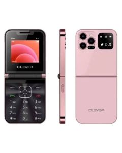 Telephone Portable Clever F10 Double SIM Rose - Chez Mytek