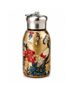 Thermos Isotherme Paon Impérial 400ml Gold – Étanche – Chic