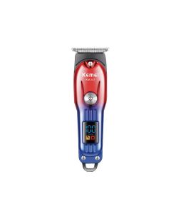 Tondeuse Cheveux KEMEI Avec Écran LED - Bleu et Rouge(KM-247)